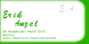 erik amzel business card